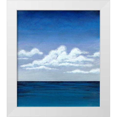 In the Clouds White Modern Wood Framed Art Print by Dascher, Dennis