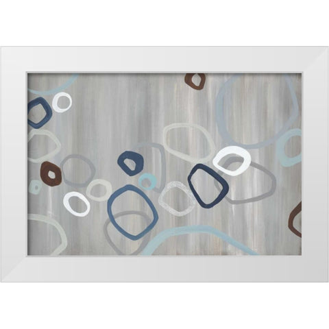 Downtown White Modern Wood Framed Art Print by Dascher, Dennis