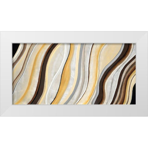 Midtown White Modern Wood Framed Art Print by Dascher, Dennis