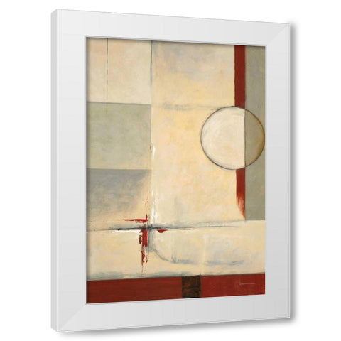 Looking Back 2 White Modern Wood Framed Art Print by Dascher, Dennis