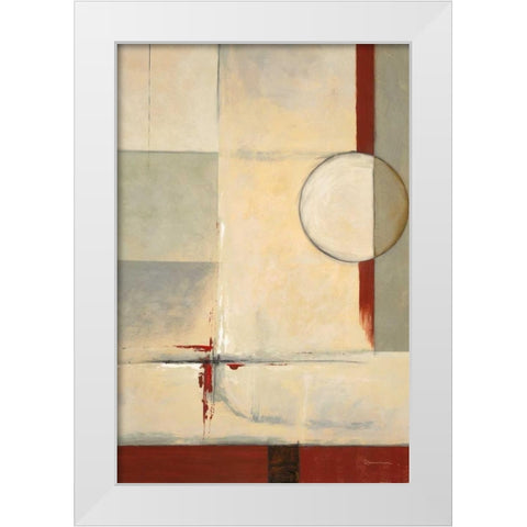 Looking Back 2 White Modern Wood Framed Art Print by Dascher, Dennis