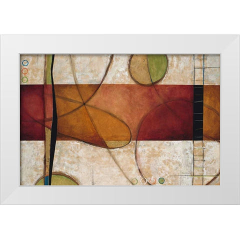 Amber Memories 1  White Modern Wood Framed Art Print by Dascher, Dennis