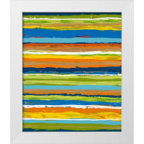 Miami Heat 1 White Modern Wood Framed Art Print by Dascher, Dennis