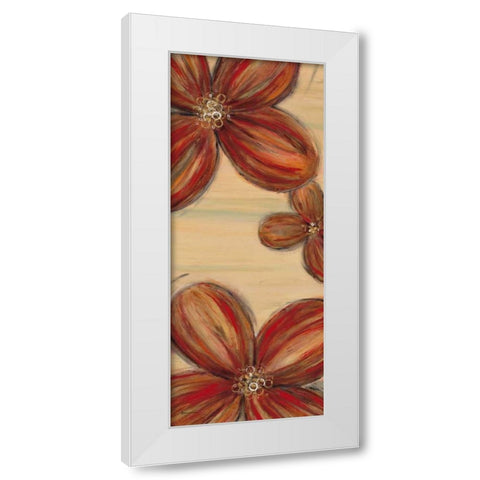 Scarlet Glory 2 White Modern Wood Framed Art Print by Dascher, Dennis