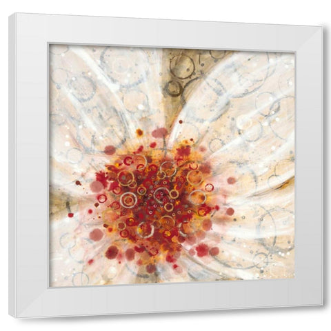 Water Poppy 2 White Modern Wood Framed Art Print by Dascher, Dennis