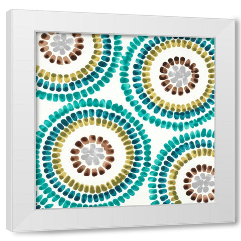 Watery Mark 1 White Modern Wood Framed Art Print by Dascher, Dennis
