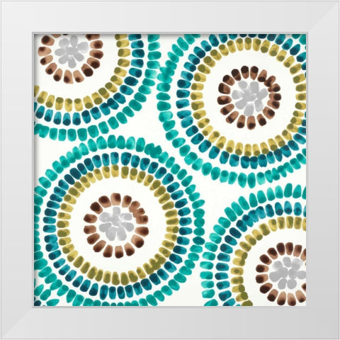 Watery Mark 1 White Modern Wood Framed Art Print by Dascher, Dennis