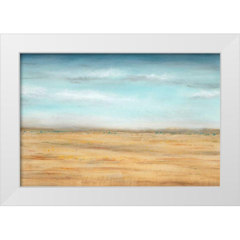 Golden Dawn 1 White Modern Wood Framed Art Print by Dascher, Dennis