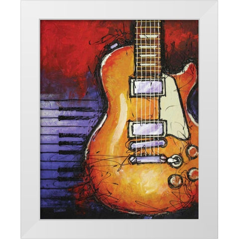 Electric  White Modern Wood Framed Art Print by Langton, Bruce