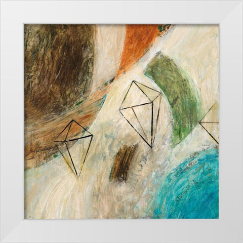 Diamond in the Rough 2 White Modern Wood Framed Art Print by Mills, Chris