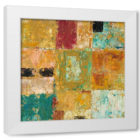 Textured Canvas 1 White Modern Wood Framed Art Print by Mills, Chris
