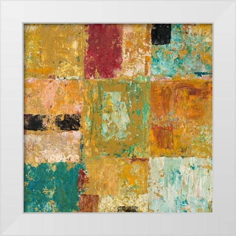 Textured Canvas 1 White Modern Wood Framed Art Print by Mills, Chris