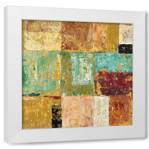 Textured Canvas 2 White Modern Wood Framed Art Print by Mills, Chris