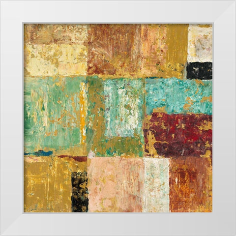 Textured Canvas 2 White Modern Wood Framed Art Print by Mills, Chris
