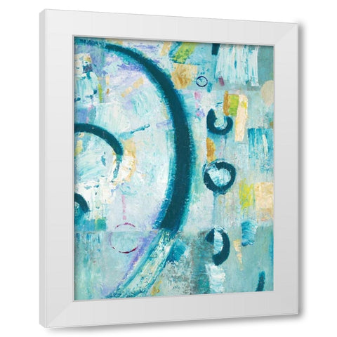 Zoned In White Modern Wood Framed Art Print by Mills, Chris