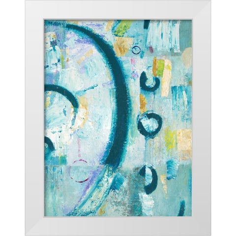 Zoned In White Modern Wood Framed Art Print by Mills, Chris