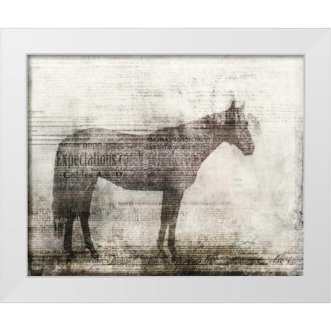 Expectations White Modern Wood Framed Art Print by Roko, Ken