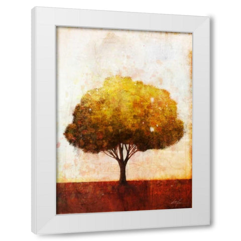 Autumnal Tree 1 White Modern Wood Framed Art Print by Roko, Ken