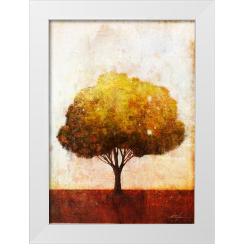 Autumnal Tree 1 White Modern Wood Framed Art Print by Roko, Ken
