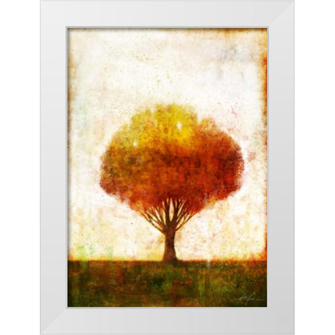 Autumnal Tree 2 White Modern Wood Framed Art Print by Roko, Ken