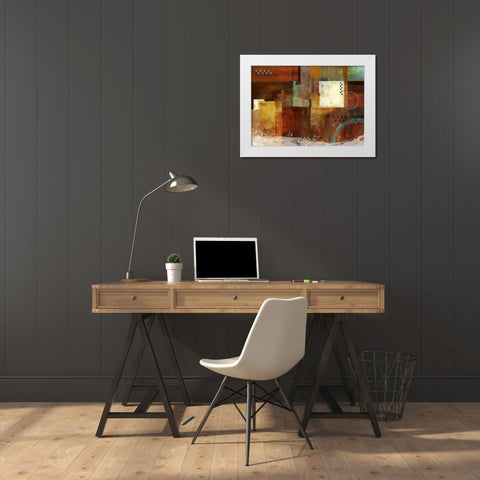 Earth Dance 1 White Modern Wood Framed Art Print by Roko, Ken