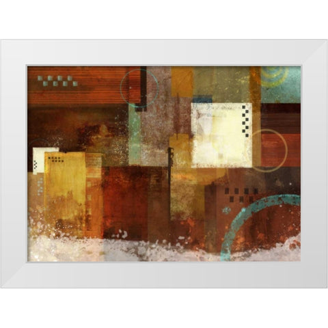 Earth Dance 1 White Modern Wood Framed Art Print by Roko, Ken