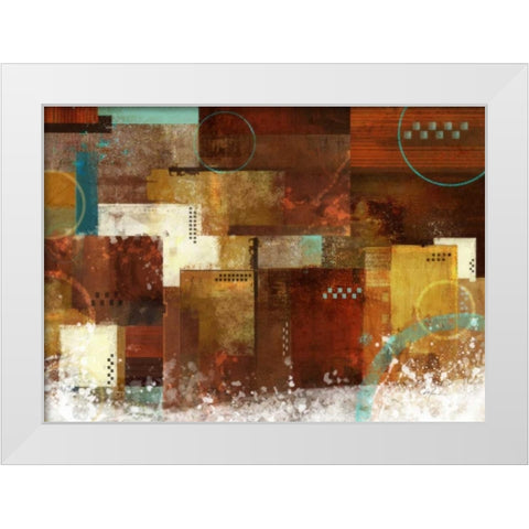Earth Dance 2 White Modern Wood Framed Art Print by Roko, Ken