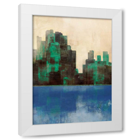 Monaco Lagoon 2 White Modern Wood Framed Art Print by Roko, Ken