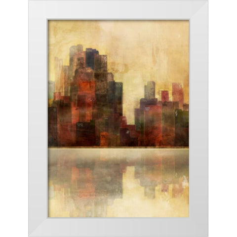 Golden Lagoon 2 White Modern Wood Framed Art Print by Roko, Ken