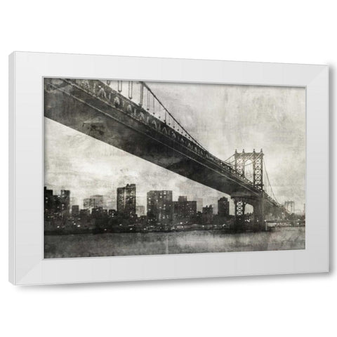 City Bridge 1 White Modern Wood Framed Art Print by Roko, Ken