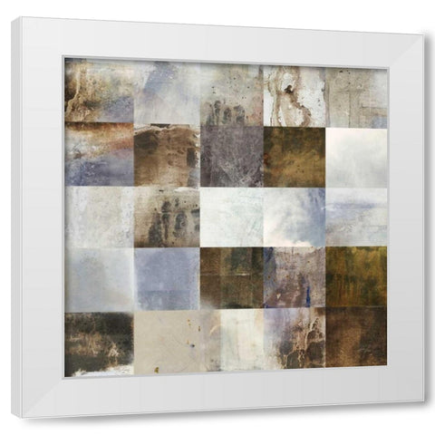 Marble Blocks 1 White Modern Wood Framed Art Print by Roko, Ken