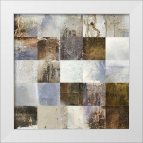Marble Blocks 1 White Modern Wood Framed Art Print by Roko, Ken