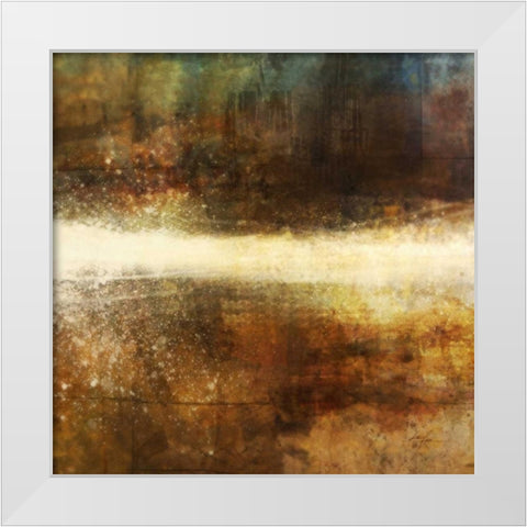 Streamline 1 White Modern Wood Framed Art Print by Roko, Ken