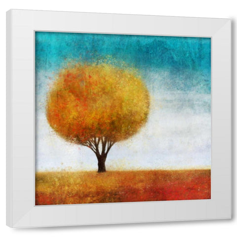 Golden Tree 2 White Modern Wood Framed Art Print by Roko, Ken