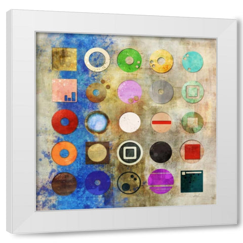 Cognition 1  White Modern Wood Framed Art Print by Roko, Ken