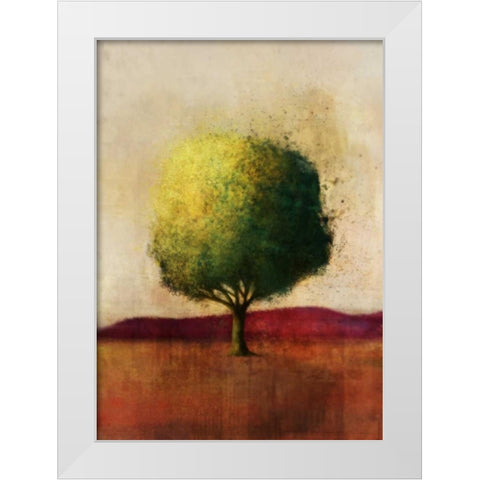 Colorful Horizon 1 White Modern Wood Framed Art Print by Roko, Ken