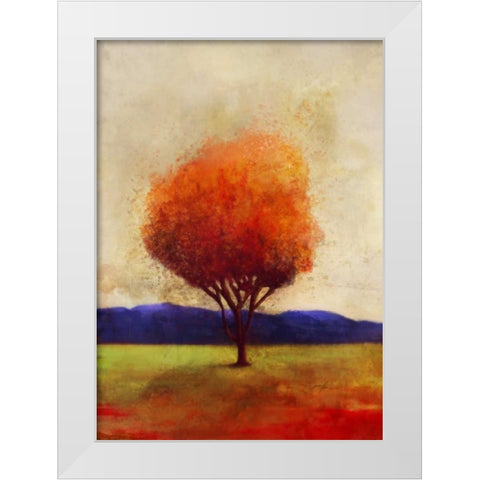 Colorful Horizon 2 White Modern Wood Framed Art Print by Roko, Ken