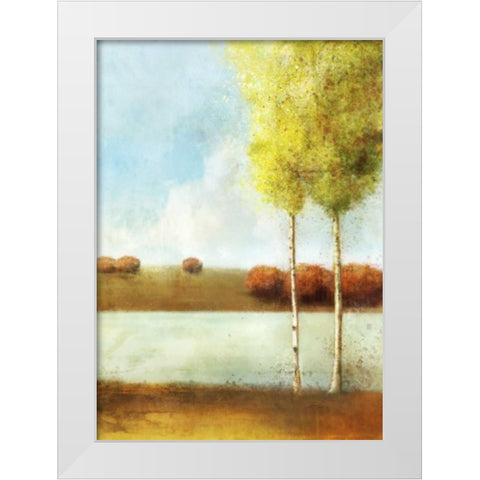 River Way 2 White Modern Wood Framed Art Print by Roko, Ken