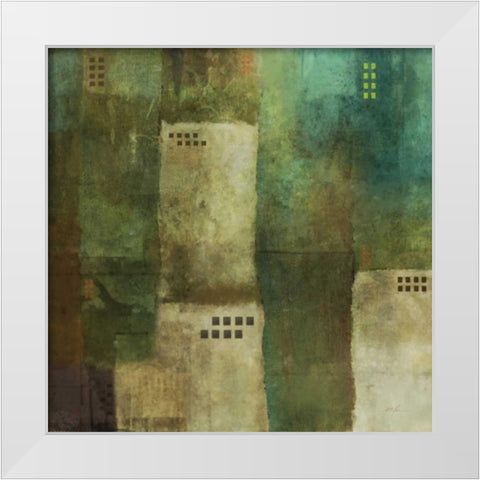 Verdant Harmony 1 White Modern Wood Framed Art Print by Roko, Ken