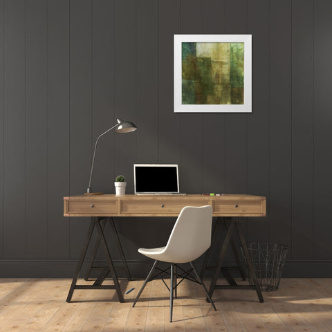 Verdant Harmony 2 White Modern Wood Framed Art Print by Roko, Ken