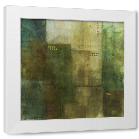 Verdant Harmony 2 White Modern Wood Framed Art Print by Roko, Ken