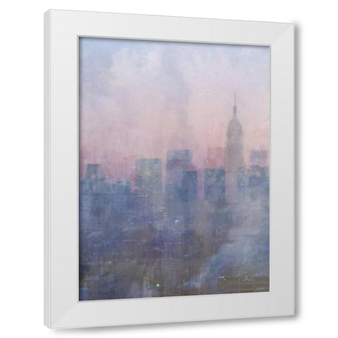 City Blues 2 White Modern Wood Framed Art Print by Roko, Ken