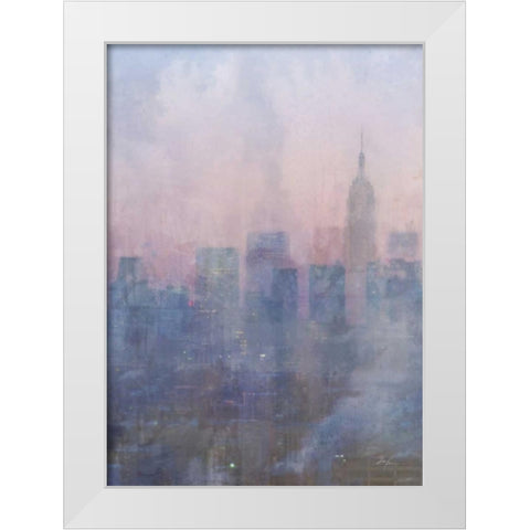 City Blues 2 White Modern Wood Framed Art Print by Roko, Ken