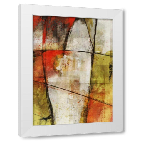 Flow 1 White Modern Wood Framed Art Print by Roko, Ken