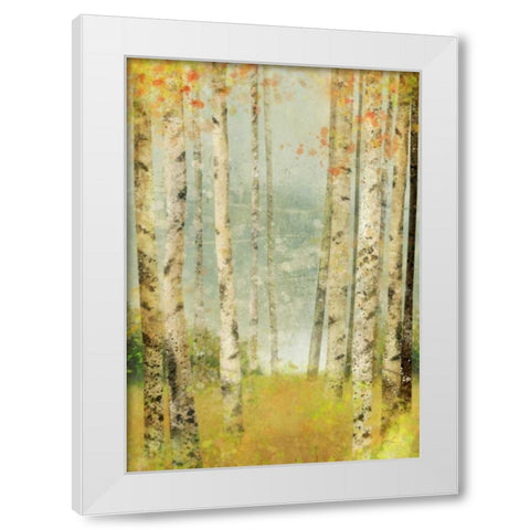Yellow Birch 1 White Modern Wood Framed Art Print by Roko, Ken