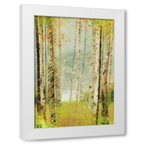 Yellow Birch 2 White Modern Wood Framed Art Print by Roko, Ken