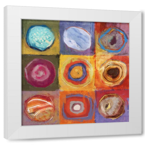 Side By Side 2 White Modern Wood Framed Art Print by Roko, Ken