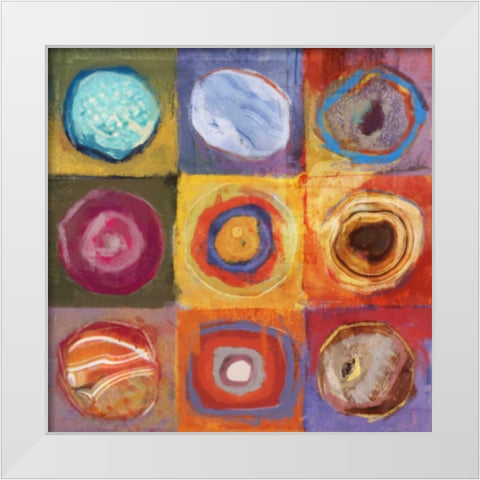 Side By Side 2 White Modern Wood Framed Art Print by Roko, Ken