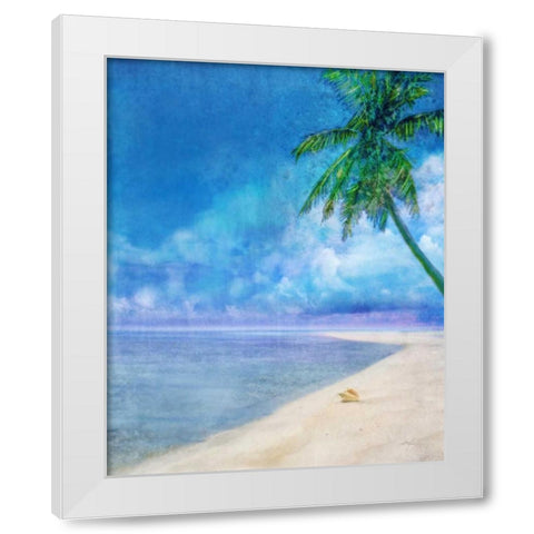 Palm Beach and Shell White Modern Wood Framed Art Print by Roko, Ken