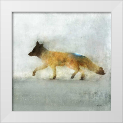 Fox Hunt 1 White Modern Wood Framed Art Print by Roko, Ken